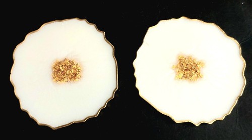 Resin coasters with - coasters,
