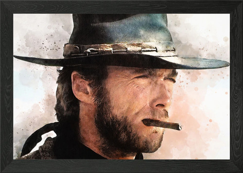 Clint eastwood framed - eastwood, wall