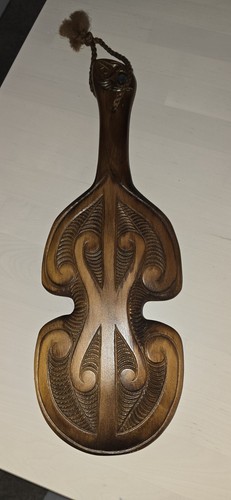Patu wooden carving - wooden, maori