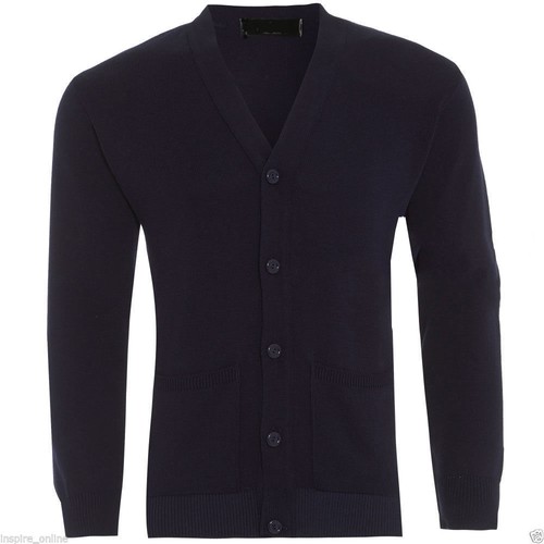 Mens plain knitted - knitted, neck