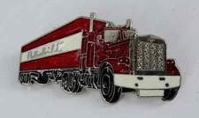Vintage PeterBilt Truck Enamel Pin Badge - Trucker, Lorry, Motor, Automobilia