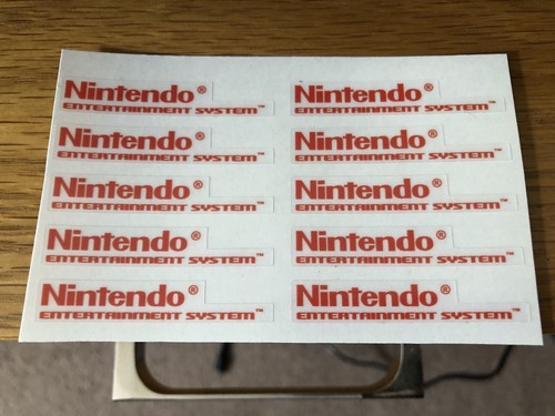 Nintendo vinyl sticker - x,
