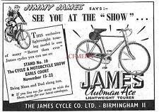 James CLUBMAN ACE Lightweight Bicycle ADVERT (2) Small 1950s Print Ad 162/03