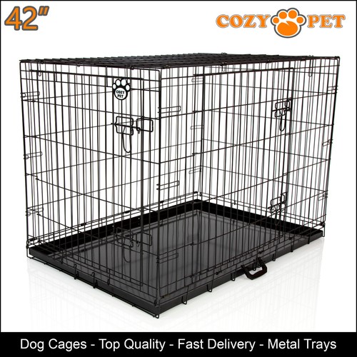Dog cage black inch - dog, 42