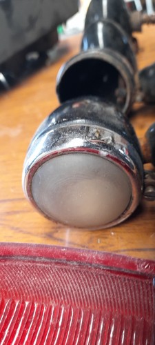Vintage car side - side, lights
