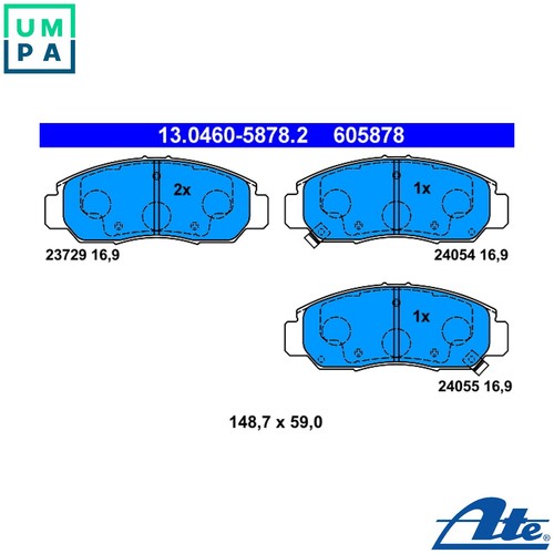 Brake pad set disc - brake,