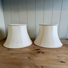 Pair of Large Vintage Cream
