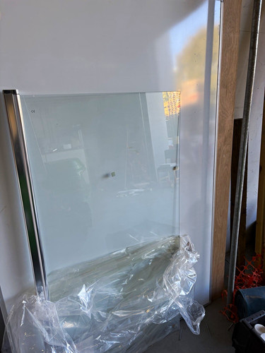 Clear glass shower - glass,