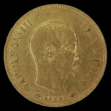Napoleon III 1858 Gold 10 Francs