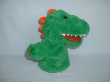 WHSMITH DIDDY T-REX DINOSAUR Hand Glove Puppet Cuddly Soft Plush Toy (GREEN)
