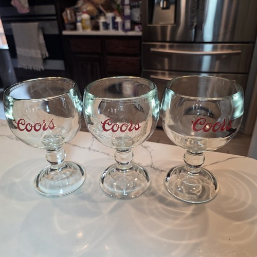 Coors heavy beer goblet - 3,