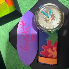 Swatch Watch Pop 1991 Veruschka PWZ103 Working New Battery NIB