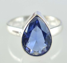 Natural Blue Tanzanite 8.85 Ct Pear Cut Gemstone Certified Ring Gift For Partner