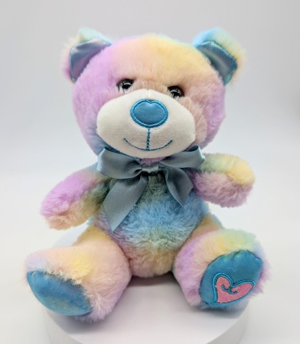 Plush tie dye teddy bear - plush,