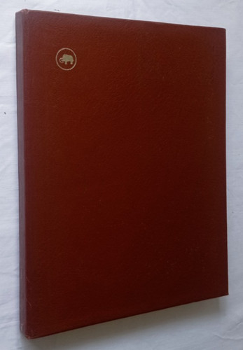 Stamp stockbook with brown - with,