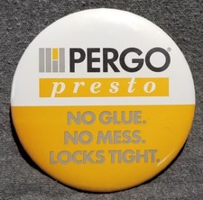 LMH Button Pin PERGO PRESTO TILES Tile Flooring Hardwood HOME DEPOT Employee 3"