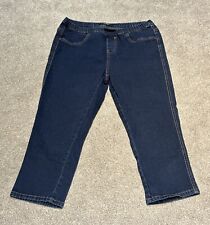 Blue Leggings Three Quarter Shorts Size 16 George Elastic Waist