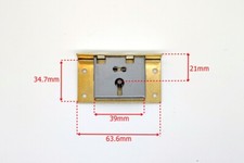 BRASS BOX LOCK SET - TOP
