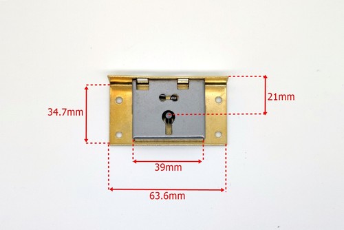 Brass box lock set top - box,
