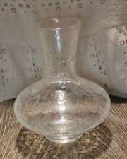 Crackle Glass Flower Vase