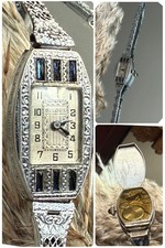 1928  Ladies Art Deco Sapphire