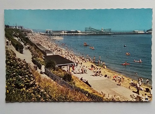 Vintage postcard the pier - vintage,
