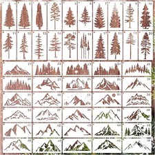 Mountain Stencils for Painting