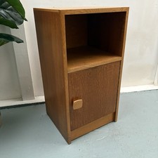 1950s mid-century oak bedside