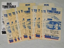 LOT OF 17 x WEST MIDLANDS TRAVEL BUS TIMETABLES 1986-7 ALL DIFF
