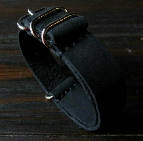 Black leather band vegetable - black,