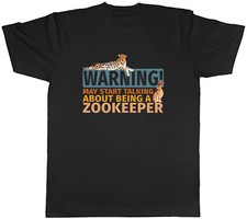 Warning Zookeeper Mens T-Shirt