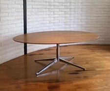 Vintage Florence Knoll Oval Top Rosewood Dining, Desk and/or Conference Table