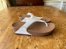 WOMENS FITFLOP WHITE UK 6 FLIP