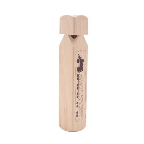 Solid wood train whistle - solid,