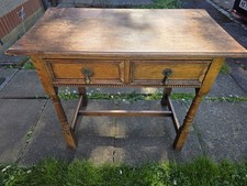 Vintage oak dresser console - oak,
