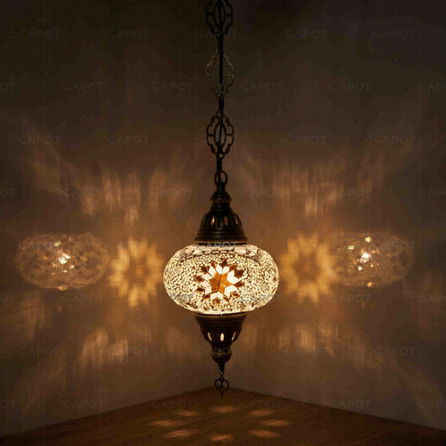 White turkish mosaic - white,