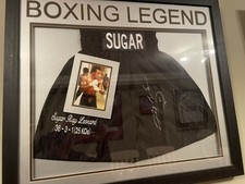 Sugar Ray Leonard Boxer Shorts Autographed Certificate of Authenticity Included