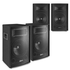 4x Vonyx 12" Inch 2-Way Bass