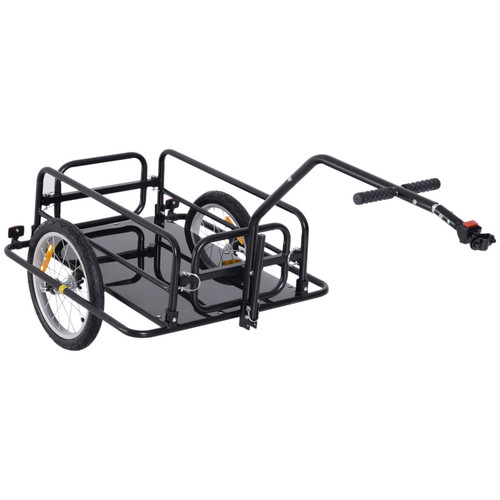 Folding bicycle cargo trailer - folding,