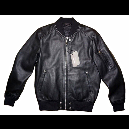 Diesel men black leather - black,