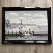 “Those Were The Days” Framed PRINT by British Artist Leigh Lambert Nostalgia Art