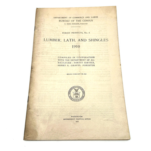 Lumber lath and shingles 1910 - and,