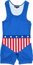 Adult Wrestling Singlet USA