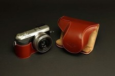 Handmade Genuine real Leather Full Camera Case bag Panasonic GX7 20mm/F1.7 Lens