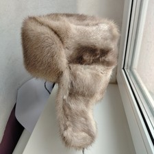 Real MINK FUR hat Ushanka