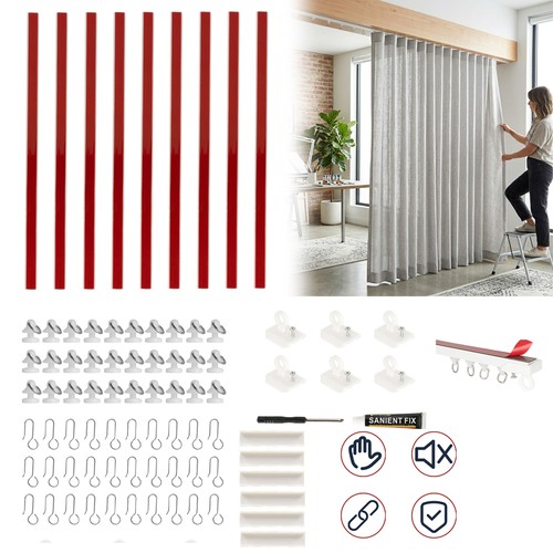 Self adhesive curtain - curtain, track,no