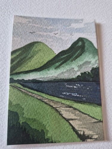 Aceo original watercolour - aceo,