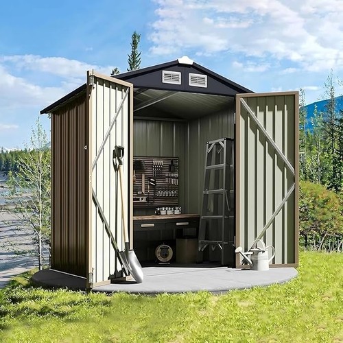 Gvdv metal storage shed - metal, 6x4