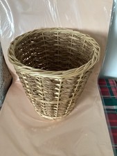 Wicker waste paper basket bin - waste,