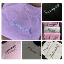 Customised T Shirts - vinyl printing